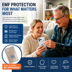 EMF Blocker for Cell Phone – Zero Signal Interference EMF Protection Sticker for iPhone, Samsung Galaxy & Laptops – 5G Wi-Fi Radiation Shielding Chip for Pregnant Women, Kids & Tech Users