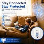 EMF Protection – Whole House Plug-in Device for Home & Office, Covers Up to 3,000 Sq Ft,Compact Outlet Design,Travel Ready (Medium)