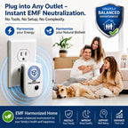 EMF Protection – Whole House Plug-in Device for Home & Office, Covers Up to 3,000 Sq Ft,Compact Outlet Design,Travel Ready (Medium)