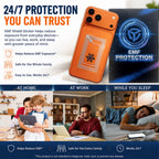 EMF Blocker for Cell Phone – Zero Signal Interference EMF Protection Sticker for iPhone, Samsung Galaxy & Laptops – 5G Wi-Fi Radiation Shielding Chip for Pregnant Women, Kids & Tech Users
