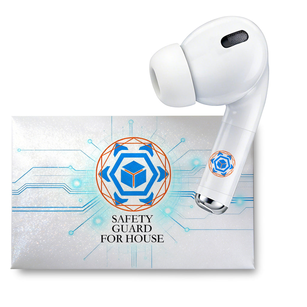 EMF Blocker for Headphones – Lab Tested EMF Shield Sticker for AirPods, Wireless Earbuds (5mm-8mm Size Fit) – Reduce Electromagnetic Wave from Cell Phone & Devices, Made in USA (White, 1 Pair) (White)