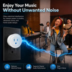Ground Loop Hum Eliminator & Dirty Electricity Filter– Reduce EMI/RFI Noise, for Audio/Speaker/Home Appliance, High-Capacity 1200W Plug- 10A  AC EMI Filter