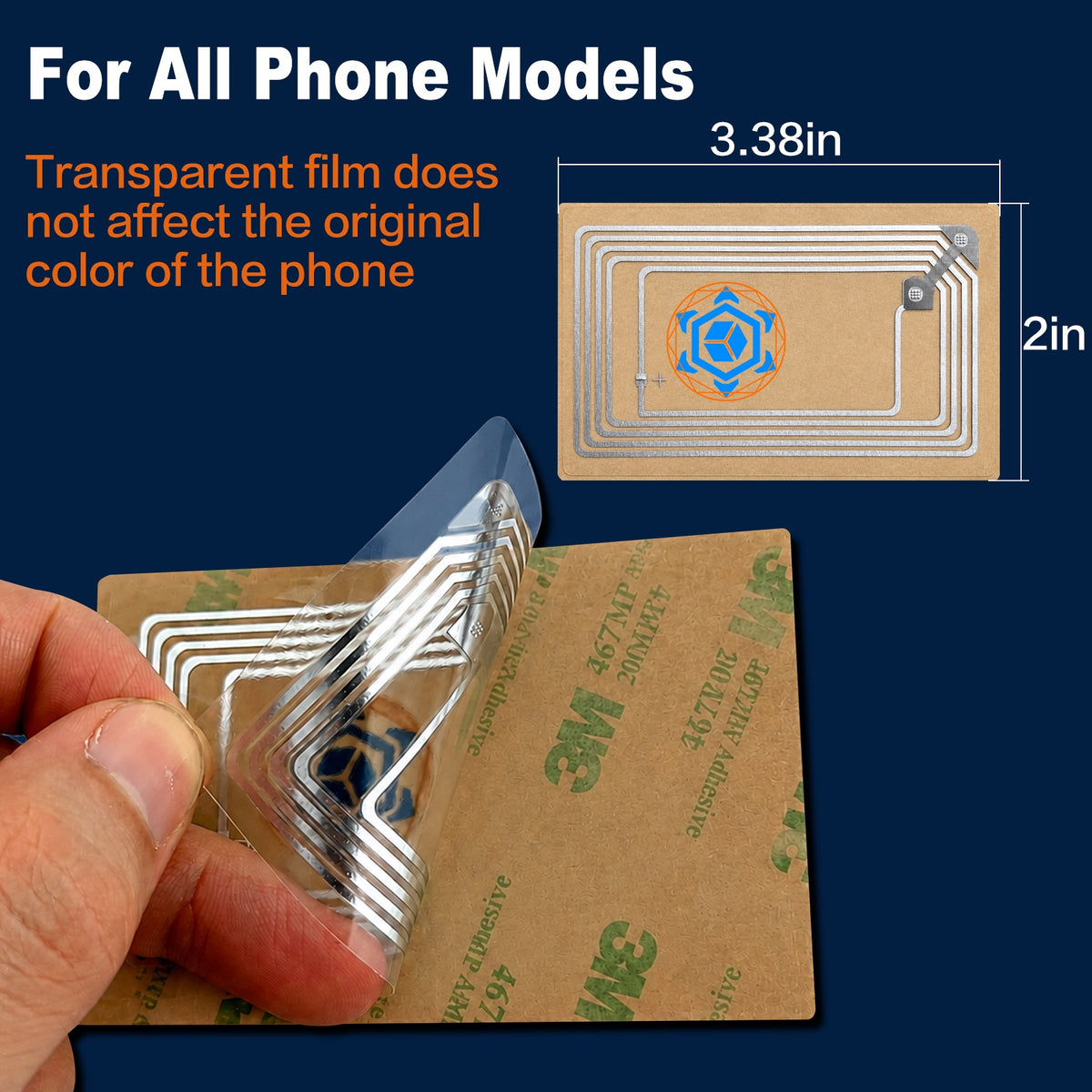 EMF Blocker for Cell Phone – Zero Signal Interference EMF Protection Sticker for iPhone, Samsung Galaxy & Laptops – 5G Wi-Fi Radiation Shielding Chip for Pregnant Women, Kids & Tech Users